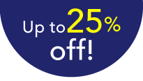 Up to25% off!